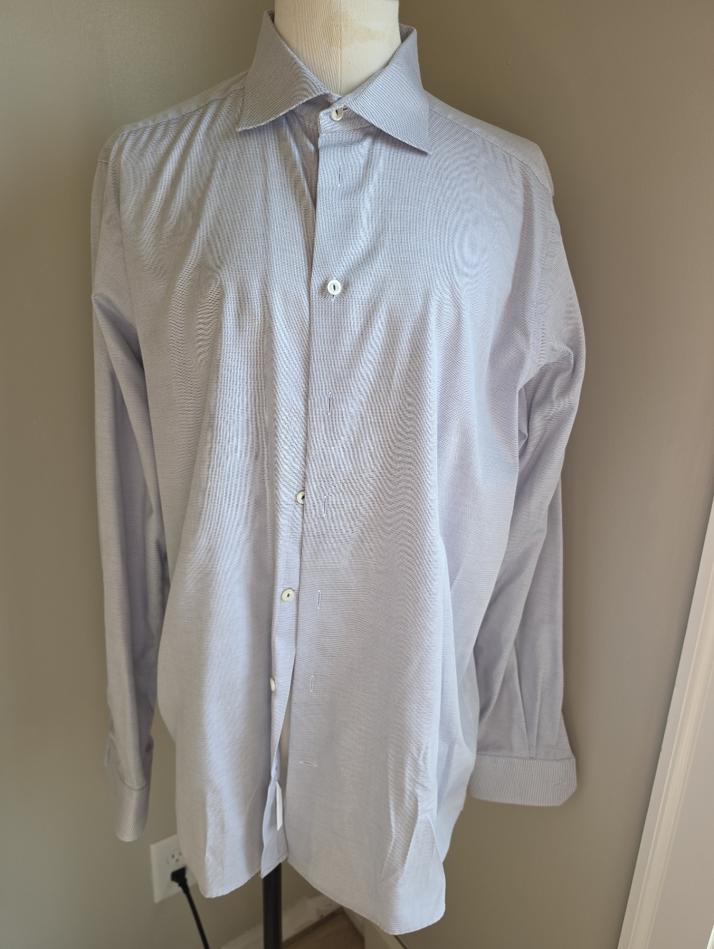 Eton Light Blue Long-Sleeve Dress Shirt - Point Collar